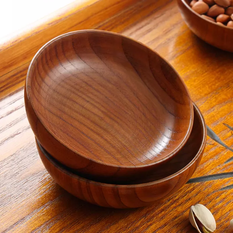 Rund träskål i helt trä – dippskål, smör- och ostbricka samt dessert- och snacksfat 6 Rund träskål i helt trä – dippskål, smör- och ostbricka samt dessert- och snacksfat - Bild 6