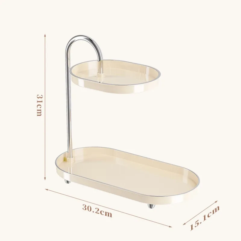 Två-nivå Smink- och Smyckesförvaringstråg – för smink, hudvård, parfym, klockor, glasögon och små accessoarer 8 Två-nivå Smink- och Smyckesförvaringstråg – för smink, hudvård, parfym, klockor, glasögon och små accessoarer - Bild 8