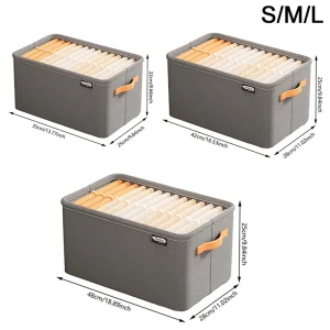 Klädorganisatör – Förvaringslåda för kläder och byxor, garderobsförvaring, hopfällbar 15 Klädorganisatör – Förvaringslåda för kläder och byxor, garderobsförvaring, hopfällbar