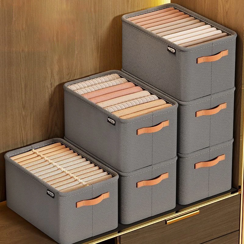 Klädorganisatör – Förvaringslåda för kläder och byxor, garderobsförvaring, hopfällbar 1 Klädorganisatör – Förvaringslåda för kläder och byxor, garderobsförvaring, hopfällbar