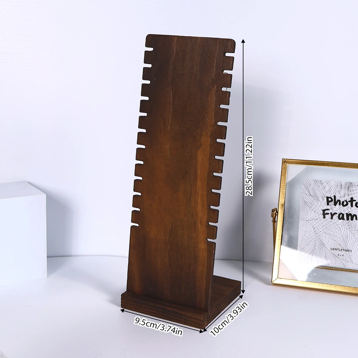 Kreativt trähalsbandsställ för bordsbruk – förvaring och visning av smycken 7 Kreativt trähalsbandsställ för bordsbruk – förvaring och visning av smycken - Bild 7