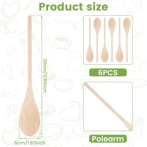 Soppslev i trä – miljövänlig bordsservis, ramen-slev i rund och oval form 15 Soppslev i trä – miljövänlig bordsservis, ramen-slev i rund och oval form