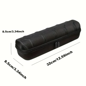 1-pack Tungt urorganisator med fliptop-lucka – 5-facks klockförvaringslåda, reporresistent insida, portabelt fodral