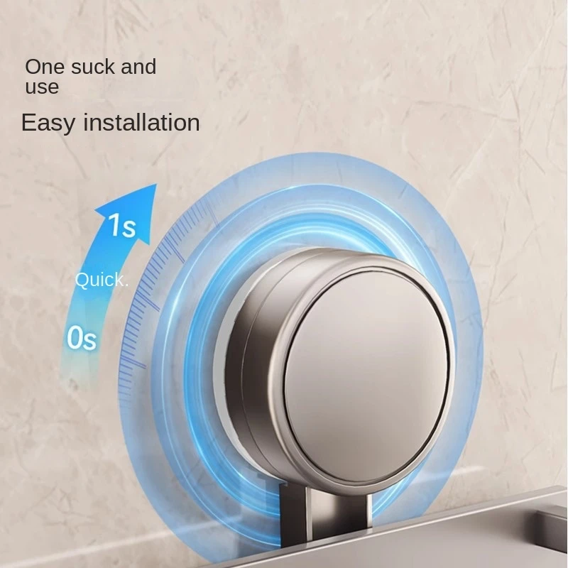 Sugkoppsväggmonterad badrumshylla utan borr – vägghängd organiserare för dusch och badrum 5 Sugkoppsväggmonterad badrumshylla utan borr – vägghängd organiserare för dusch och badrum - Bild 5