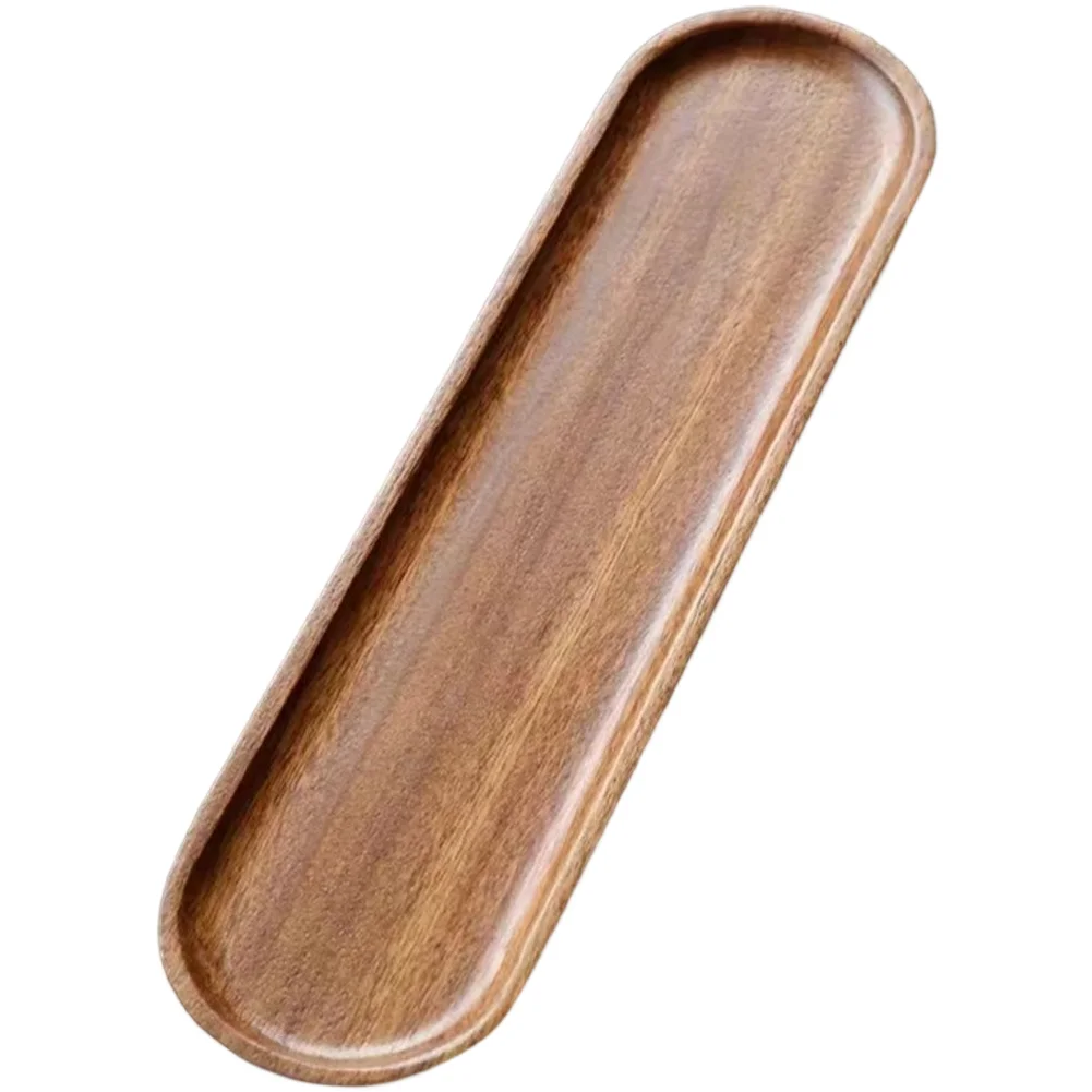 Valnötsträ Serveringsbräda – rektangulär dessert- och teserveringsbräda (japansk stil) 1 Valnötsträ Serveringsbräda – rektangulär dessert- och teserveringsbräda (japansk stil)