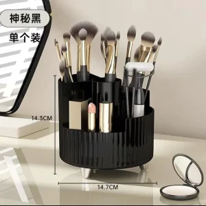 Stor förvaringslåda för badrum med roterande 360° – borsthållare och sminkförvaring 16 Stor förvaringslåda för badrum med roterande 360° – borsthållare och sminkförvaring