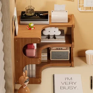 Flerlagers hörnskåp för skrivbord och hemmakontor – träförvaring och display 10 Flerlagers hörnskåp för skrivbord och hemmakontor – träförvaring och display