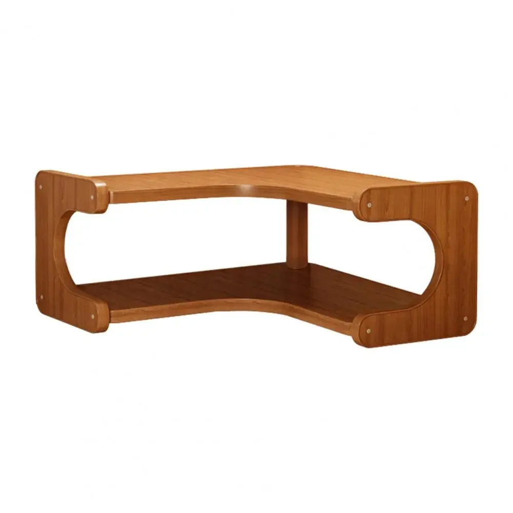 Flerlagers hörnskåp för skrivbord och hemmakontor – träförvaring och display 8 Flerlagers hörnskåp för skrivbord och hemmakontor – träförvaring och display - Bild 8