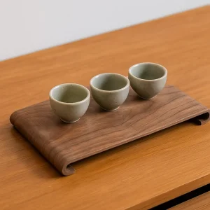 Kreativt rektangulärt trä-tefat för skrivbordet – valnöt, retro stil, värmebeständig tjock bricka 9 Kreativt rektangulärt trä-tefat för skrivbordet – valnöt, retro stil, värmebeständig tjock bricka