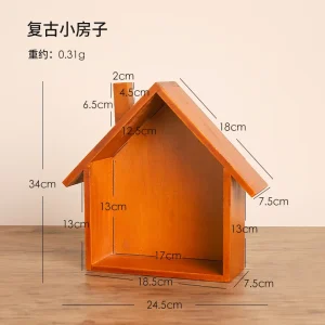 Skrivbordskorg i trä med lådor – Retro förvaring för smycken, makeup och småsaker 25 Skrivbordskorg i trä med lådor – Retro förvaring för smycken, makeup och småsaker