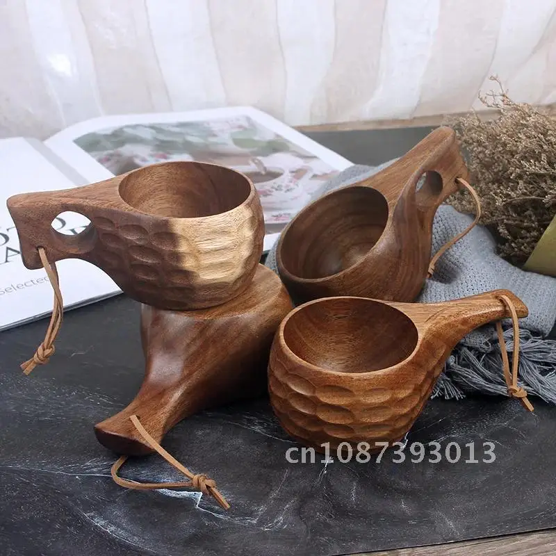 Nordisk trämugg för camping och utomhusbruk – rund form av akaciaträ och gummiträ 2 Nordisk trämugg för camping och utomhusbruk – rund form av akaciaträ och gummiträ - Bild 2