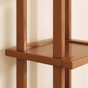 Skrivbordshylla i bambu – kompakt stapelbar förvaringshylla för skrivbordet (2–4 nivåer, 25 eller 47 cm)