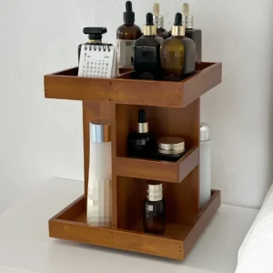 Alternative view of Roterande smink- och hudvårdsförvaring på bänkskiva