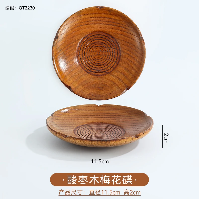 Rund träskål i helt trä – dippskål, smör- och ostbricka samt dessert- och snacksfat 8 Rund träskål i helt trä – dippskål, smör- och ostbricka samt dessert- och snacksfat - Bild 8