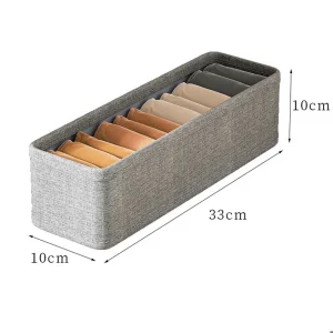 3/2/1-delars tygförvaringslåda för strumpor och underkläder – garderob/byrå