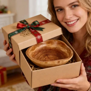 Trä salladsskål i bambu – rund serverings- och förvaringsskål 11 Trä salladsskål i bambu – rund serverings- och förvaringsskål