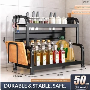 Modernt kryddställ för kök – bänkskivans förvaringshylla med tre våningar 32 Modernt kryddställ för kök – bänkskivans förvaringshylla med tre våningar