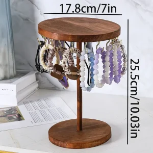 Smyckesförvaring i massivt trä – Displayställ för halsband, örhängen och armband 11 Smyckesförvaring i massivt trä – Displayställ för halsband, örhängen och armband