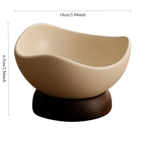 Medeltidsinspirerad keramikskål och dessertskål – grov keramik, frukt- och desserttallrik