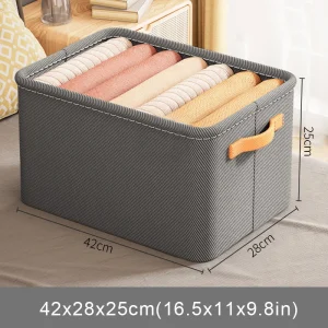 Klädorganisatör – Förvaringslåda för kläder och byxor, garderobsförvaring, hopfällbar 19 Klädorganisatör – Förvaringslåda för kläder och byxor, garderobsförvaring, hopfällbar