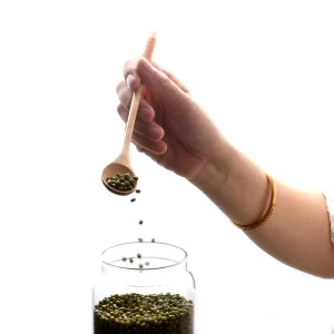 Träskedar i set – långa skaft, te- och kaffeskedar samt dessertskedar