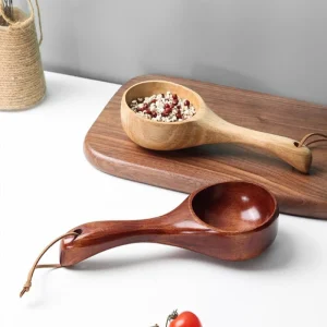 Japansk-stil Premium Stor Soppslev med Långt Skaft av Trä för Hembruk