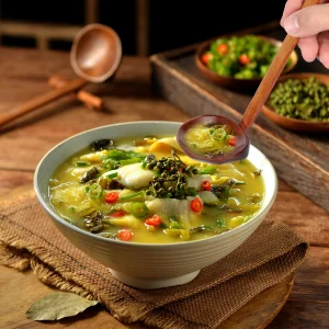 Alternative view of Soppslev i trä – miljövänlig bordsservis, ramen-slev i rund och oval form