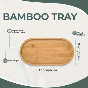 Alternative view of 1 styck / 2 styck mångsidig träförvaringsbricka för badrum och kök