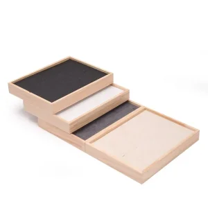 Träförvaringsbricka för 48 ringar – Smyckesdisplay och förvaring, 24×18 cm 17 Träförvaringsbricka för 48 ringar – Smyckesdisplay och förvaring, 24×18 cm