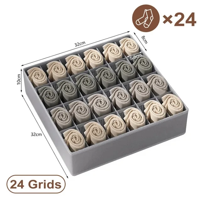 Underklädes- och Strumporganisator – Låda med delade fack för garderoben 10 Underklädes- och Strumporganisator – Låda med delade fack för garderoben - Bild 10