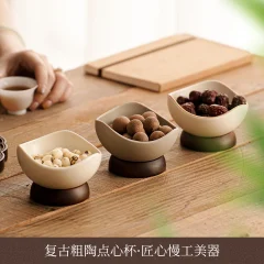 Medeltidsinspirerad keramikskål och dessertskål – grov keramik, frukt- och desserttallrik 25 Medeltidsinspirerad keramikskål och dessertskål – grov keramik, frukt- och desserttallrik