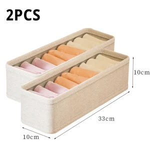 3/2/1-delars tygförvaringslåda för strumpor och underkläder – garderob/byrå