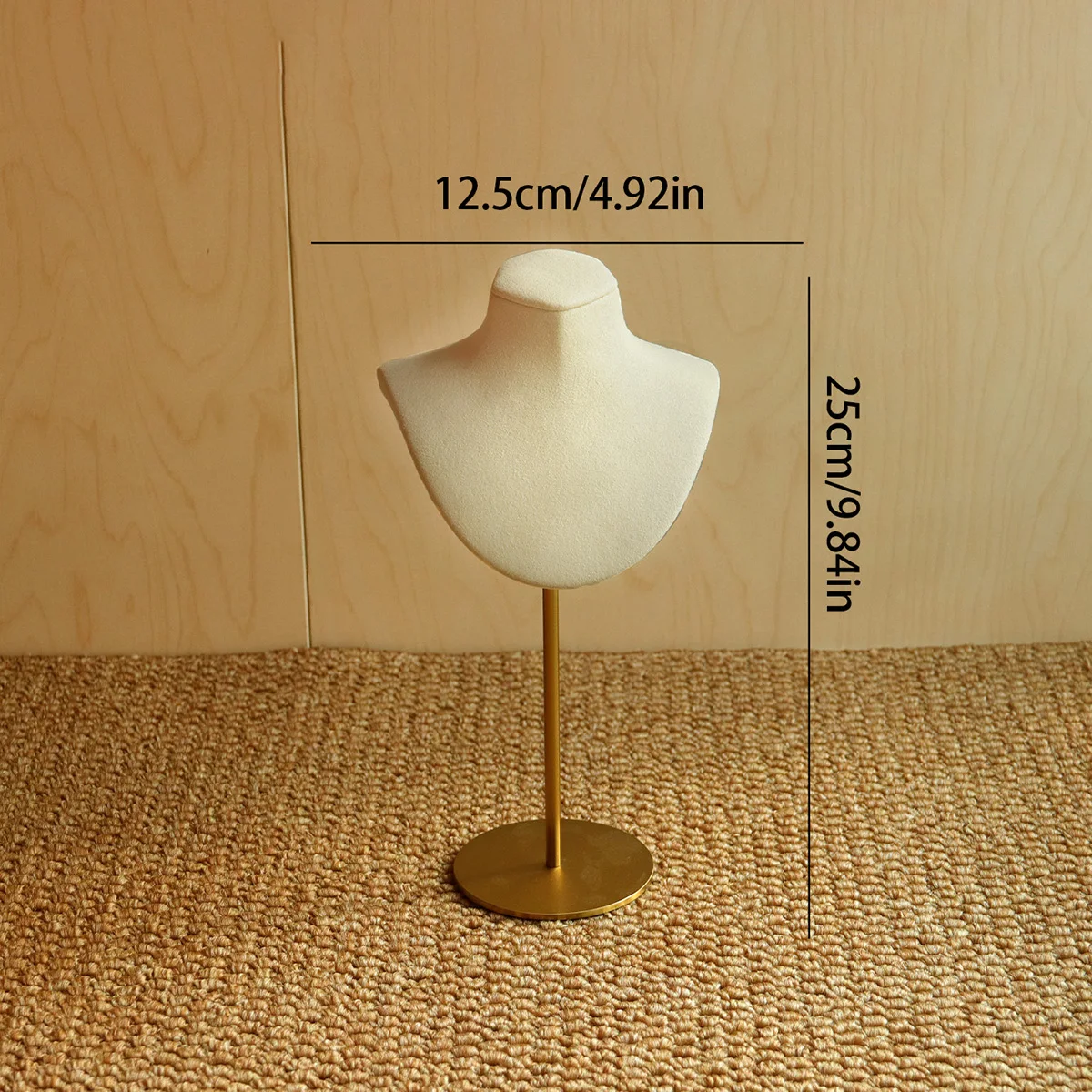 Lyxig halskedjedisplay – porträttmodell i trä för smycken 13 Lyxig halskedjedisplay – porträttmodell i trä för smycken - Bild 13