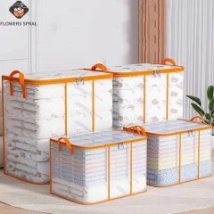 1- eller 3-delars Transparent Förvaringsväska med Handtag – För Kläder och Quilt, Vattentät PVC