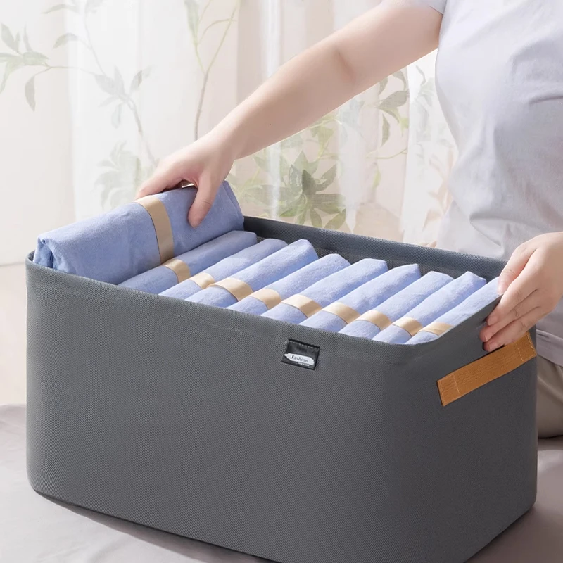 Klädorganisatör – Förvaringslåda för kläder och byxor, garderobsförvaring, hopfällbar 6 Klädorganisatör – Förvaringslåda för kläder och byxor, garderobsförvaring, hopfällbar - Bild 6