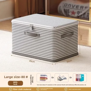 Låsbart förvaringslåda för garderoben – hopfällbar förvaring av kläder, filtar och leksaker 13 Låsbart förvaringslåda för garderoben – hopfällbar förvaring av kläder, filtar och leksaker