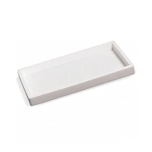 Tjockad rektangulär badrumstray i silikon – spräckfri förvaring, lättviktig