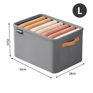 Hopfällbar garderobsförvaringsbox – tygförvaringslåda med handtag och stålram, mångsidig klädförvaring