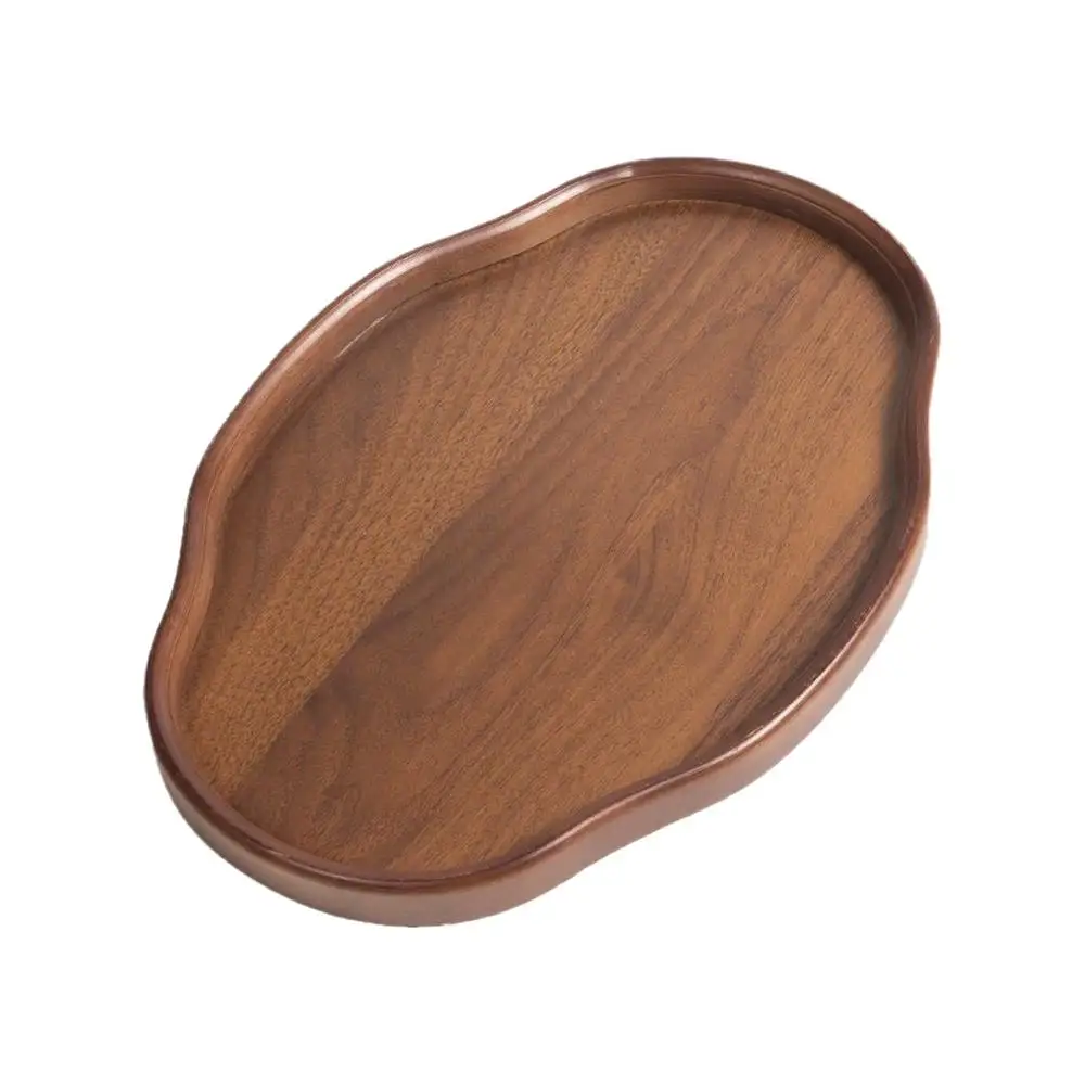 Serveringsbräda i trä – oval bricka för drycker, snacks och frukt 7 Serveringsbräda i trä – oval bricka för drycker, snacks och frukt - Bild 7