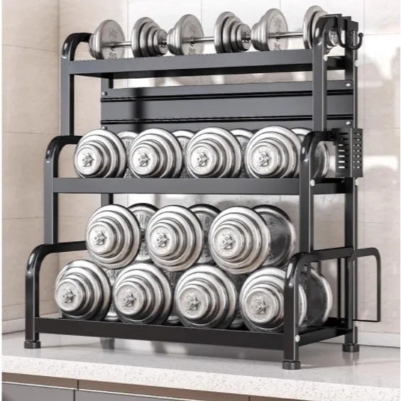 Modernt kryddställ för kök – bänkskivans förvaringshylla med tre våningar 4 Modernt kryddställ för kök – bänkskivans förvaringshylla med tre våningar - Bild 4