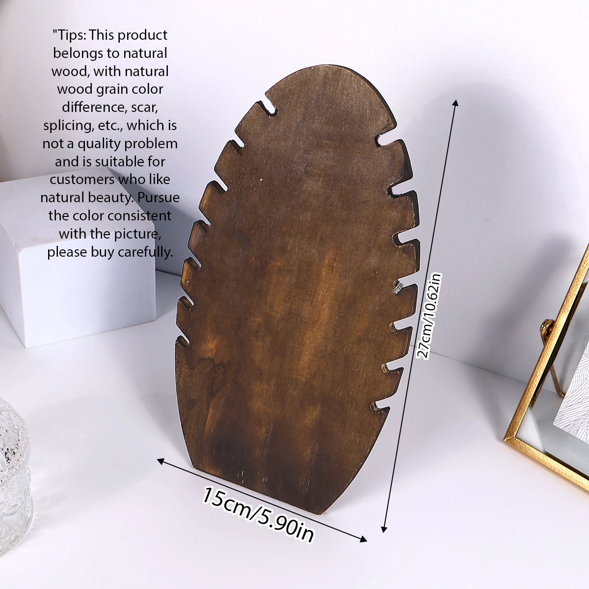 Kreativt trähalsbandsställ för bordsbruk – förvaring och visning av smycken 2 Kreativt trähalsbandsställ för bordsbruk – förvaring och visning av smycken - Bild 2