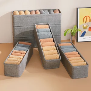 Alternative view of 3/2/1-delars tygförvaringslåda för strumpor och underkläder – garderob/byrå