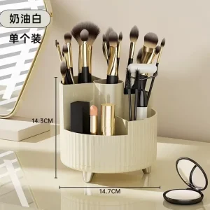 Stor förvaringslåda för badrum med roterande 360° – borsthållare och sminkförvaring 17 Stor förvaringslåda för badrum med roterande 360° – borsthållare och sminkförvaring