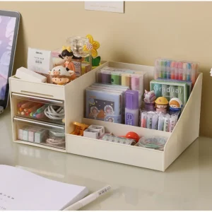 Transparent sminkförvaring med utdragbara lådor – plastförvaringslåda för smink, hudvård och smycken 10 Transparent sminkförvaring med utdragbara lådor – plastförvaringslåda för smink, hudvård och smycken