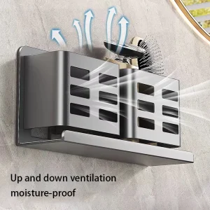 Väggmonterad Badrumsförvaring: Organisator för makeupborstar, rakhyvlar, tandborstar och tubförvaring 16 Väggmonterad Badrumsförvaring: Organisator för makeupborstar, rakhyvlar, tandborstar och tubförvaring