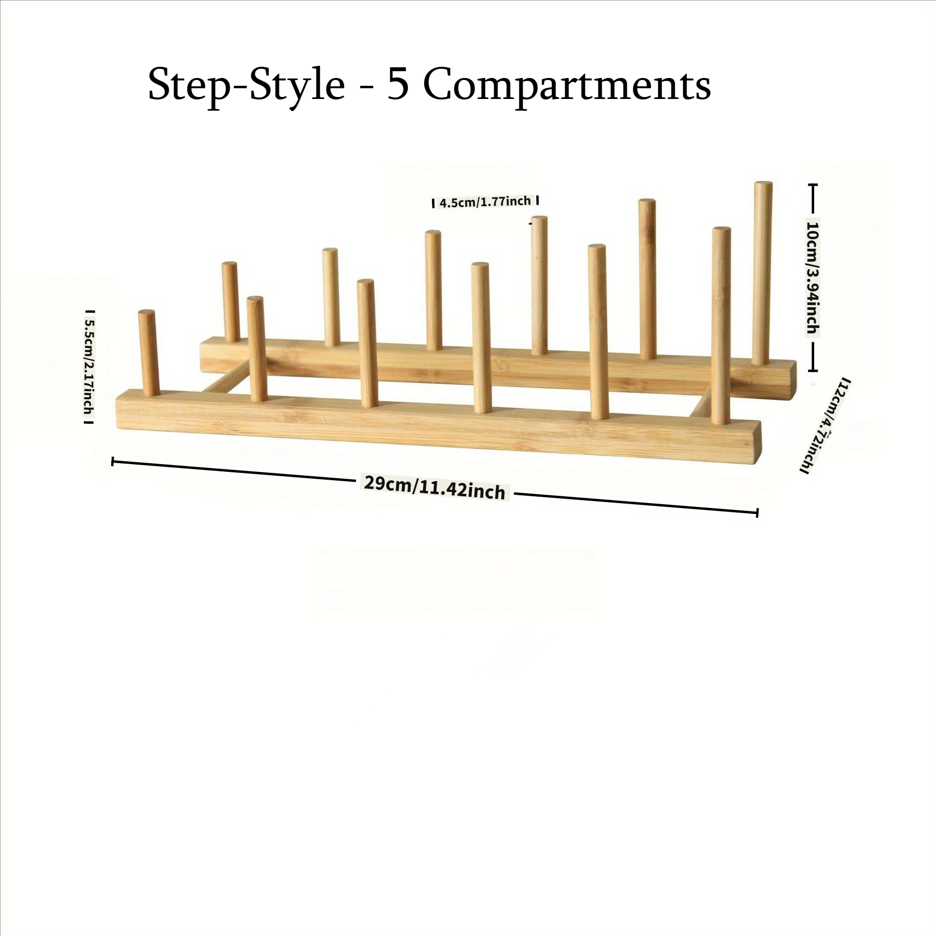 Bambusbokhylla – minimalistisk skrivbordshylla med pinnar 7 Bambusbokhylla – minimalistisk skrivbordshylla med pinnar - Bild 7