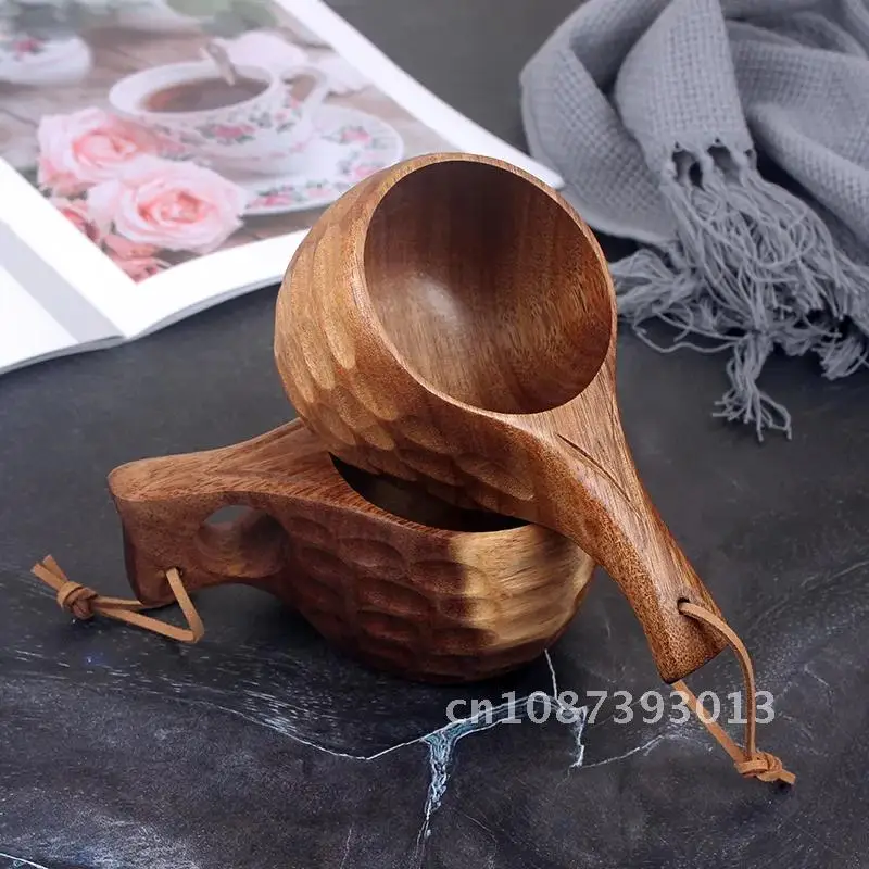 Nordisk trämugg för camping och utomhusbruk – rund form av akaciaträ och gummiträ 6 Nordisk trämugg för camping och utomhusbruk – rund form av akaciaträ och gummiträ - Bild 6