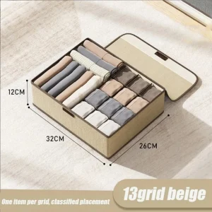 Tvättbara underklädesförvaringslådor – lådtyp tre-i-ett garderobsorganisator, vikbar 21 Tvättbara underklädesförvaringslådor – lådtyp tre-i-ett garderobsorganisator, vikbar