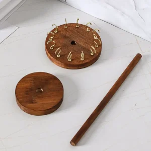 Smyckesförvaring i massivt trä – Displayställ för halsband, örhängen och armband 12 Smyckesförvaring i massivt trä – Displayställ för halsband, örhängen och armband