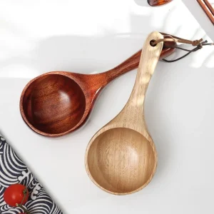 Alternative view of Japansk-stil Premium Stor Soppslev med Långt Skaft av Trä för Hembruk